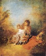 Jean-Antoine Watteau The Indiscretion oil painting picture wholesale